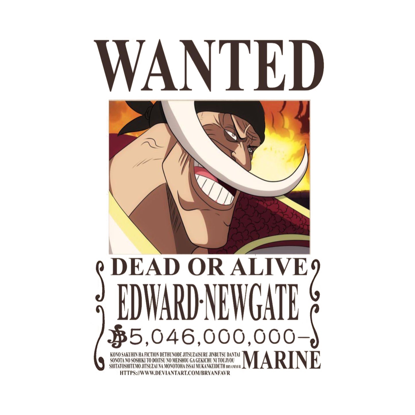 Edward-newgate wanted - (One piece )