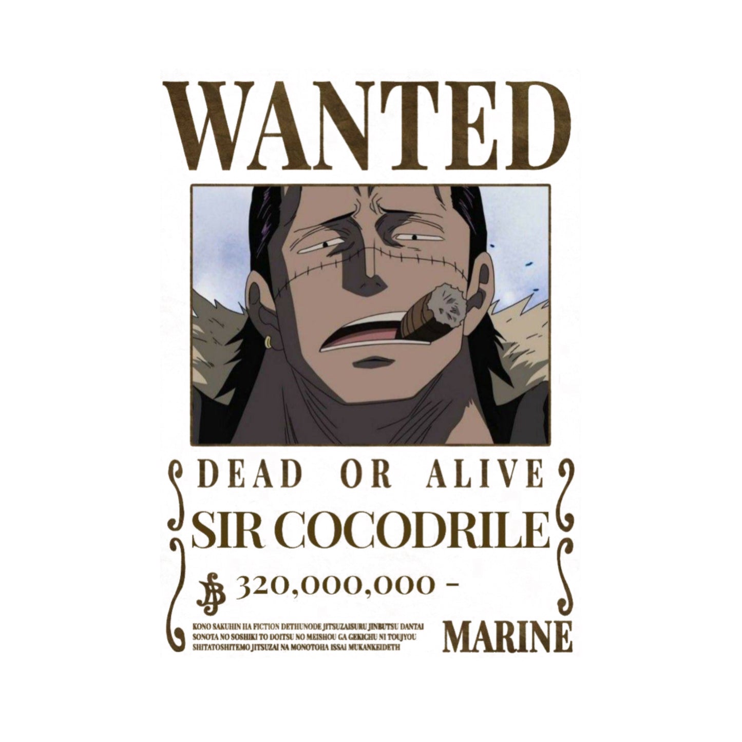 Sir crocodrile wanted - (One piece )